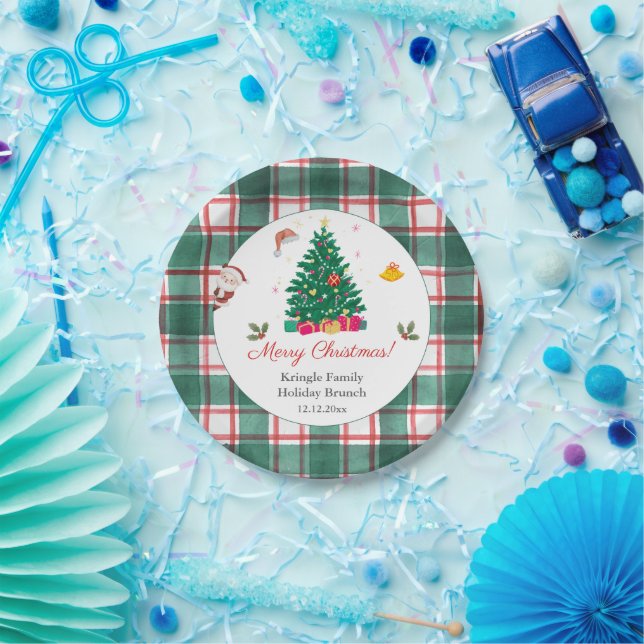 Christmas Holiday Paper Plate (Party)