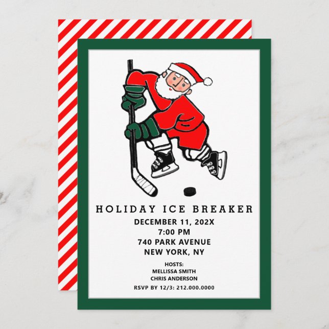 Christmas Holiday Party Invitation (Front/Back)
