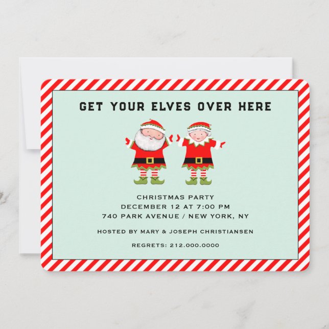 Christmas Holiday Party Invitation (Front)