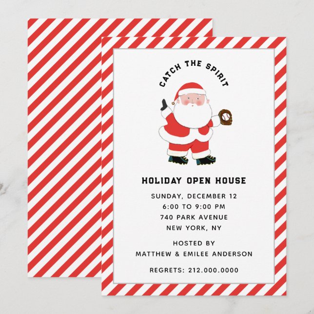 Christmas Holiday Party Invitation (Front/Back)