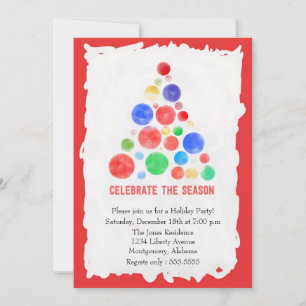 Christmas Holiday Party Invitation Xmas Tree