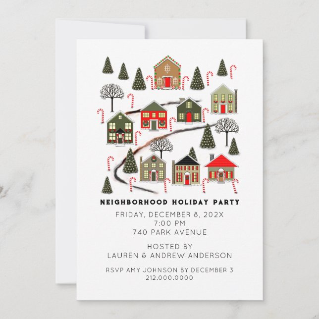 Christmas Holiday Party Invitations (Front)