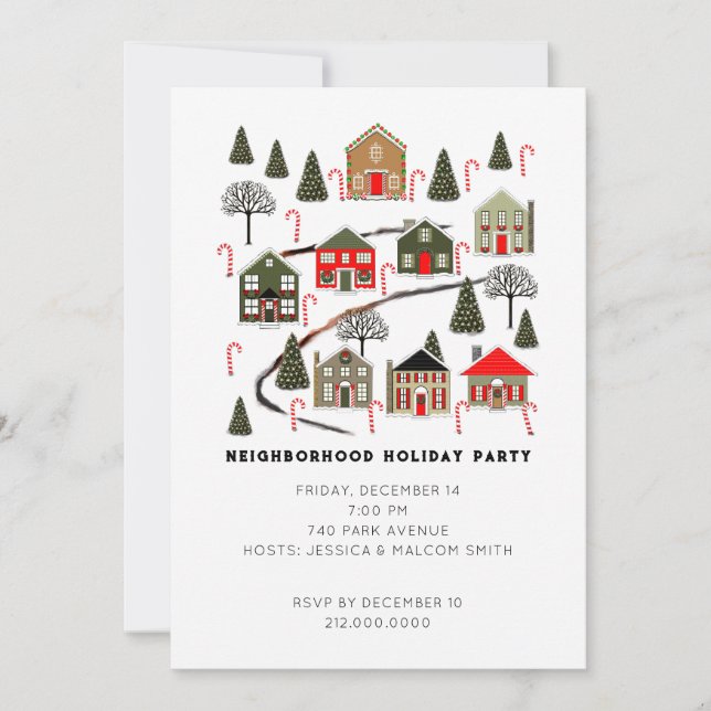 Christmas Holiday Party Invitations (Front)