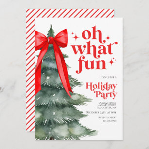 Christmas Holiday Party Oh What Fun Invitation