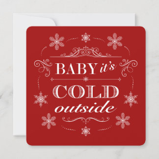 Christmas Holiday Party or Après-ski Cocktails Invitation