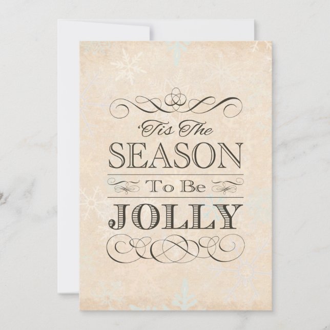 Christmas Holiday Party Tis the Season to be Jolly Invitation (Front)