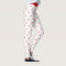 Christmas Holiday Pattern Candy Cane Leggings