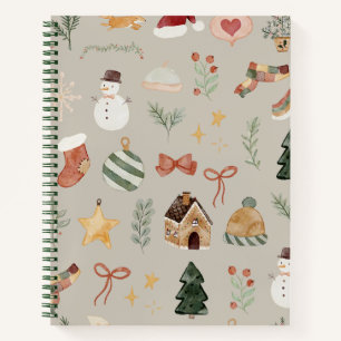 Christmas Holiday Pattern  Notebook