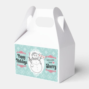 Christmas holiday personalised cookie treat box
