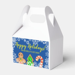 Christmas holiday personalised cookie treat box