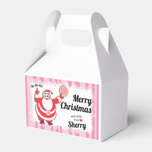 Christmas holiday personalised cookie treat box (Back Side)