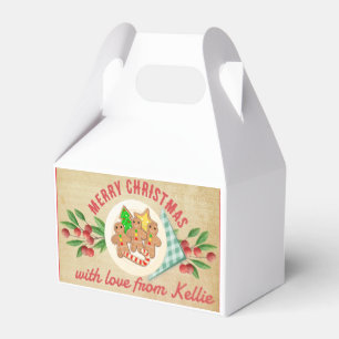 Christmas holiday personalised cookie treat box