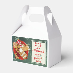 Christmas holiday personalised cookie treat box