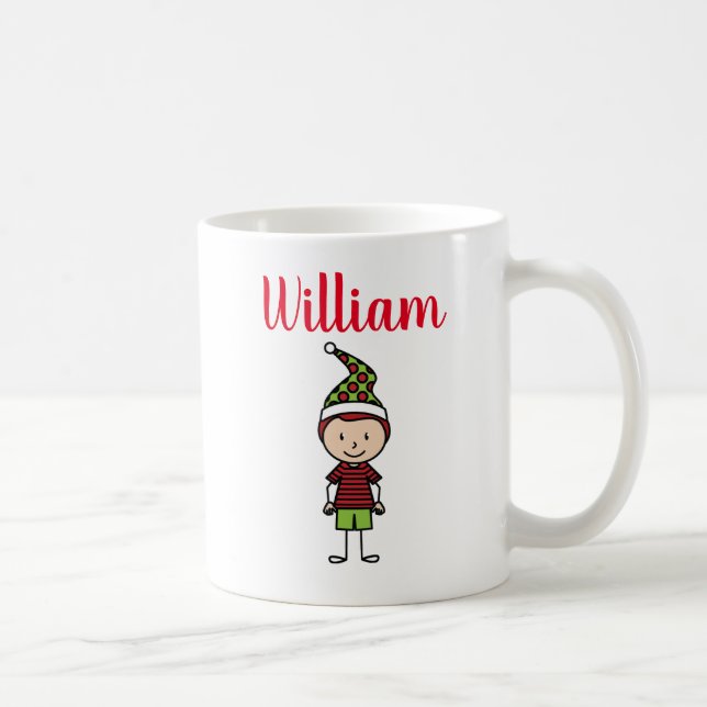 christmas holiday personalised custom name coffee mug (Right)