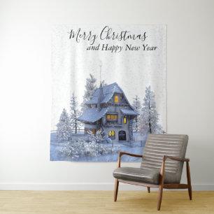 Christmas Holiday Photo Backdrop Party Tapestry