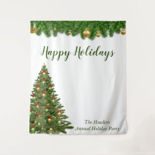 Christmas Holiday Photo Backdrop Party Tapestry