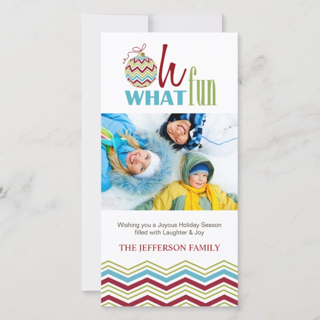 Christmas Holiday Photo Card (Front)