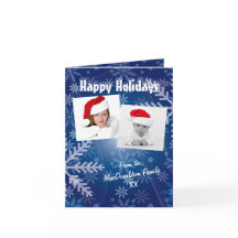 Christmas holiday photo collage template