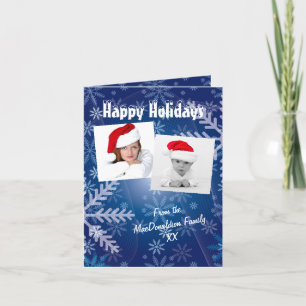 Christmas holiday photo collage template