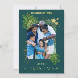 Christmas Holiday Photo Green
