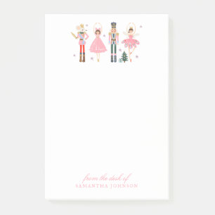Christmas Holiday Pink Nutcracker From The Desk Of Post-it Notes