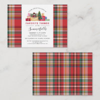 Christmas Holiday Plaid Rustic Favourite Things