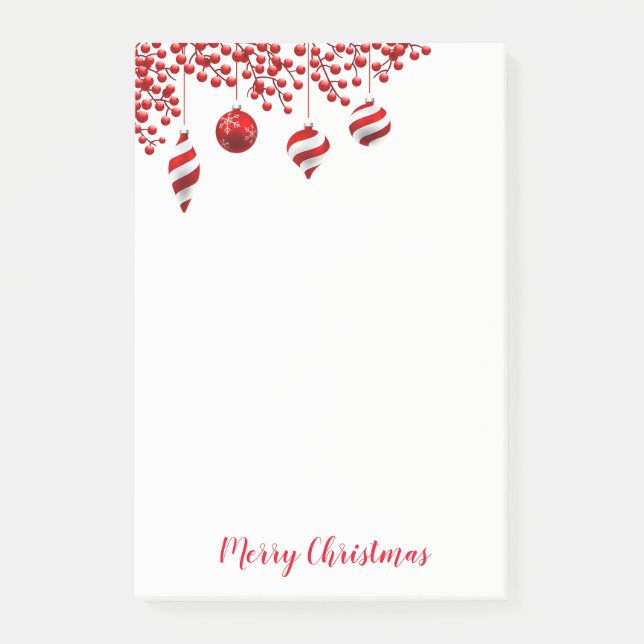 Christmas Holiday Post It Notes (Front)