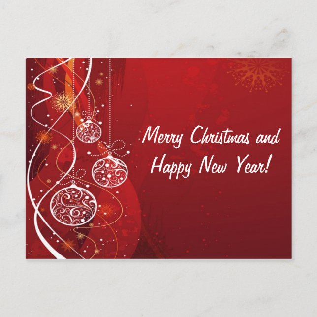 Christmas Holiday Postcard (Front)