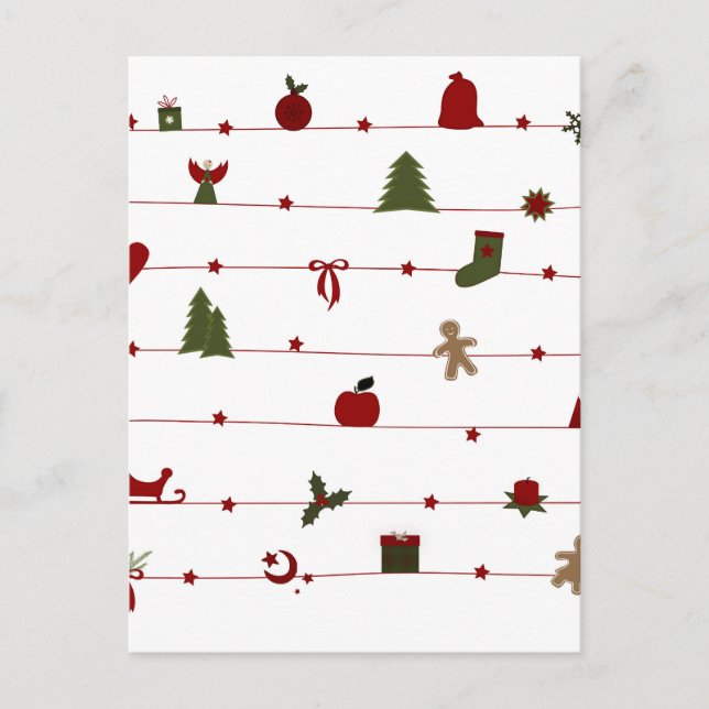 Christmas Holiday Postcard (Front)