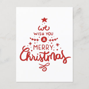 Christmas holiday postcard