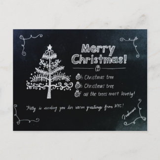 Christmas holiday postcard from NYC