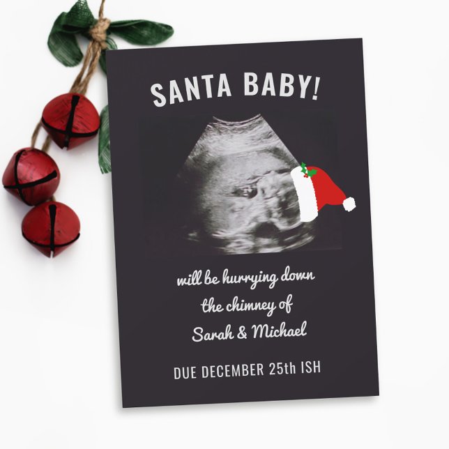 Christmas Holiday Pregnancy Announcement Photo (Creator Uploaded)