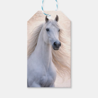 Christmas Holiday Pretty Horse and Snow Gift Tags