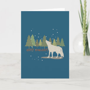 Christmas Holiday Pun: Happy Howlidays Card