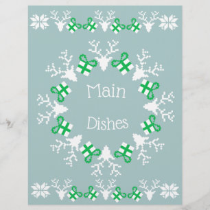 Christmas Holiday Recipe Paper