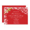Christmas Holiday Red & Bow Sparkles Invitation