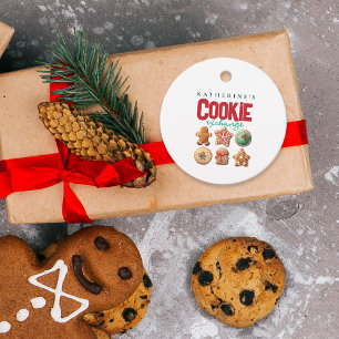 Christmas Holiday Red Green Cookie Exchange Party Favour Tags