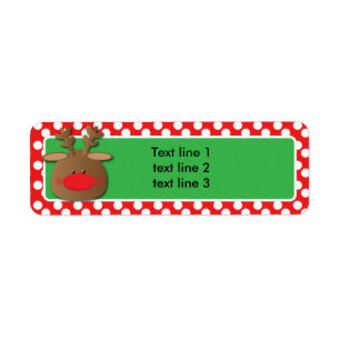 Christmas Holiday Reindeer Polka Dot Party