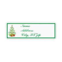 Christmas Holiday Return Address Labels