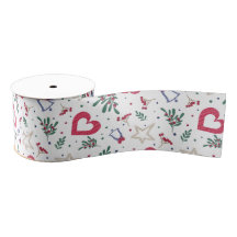 Christmas holiday ribbon for wrapping