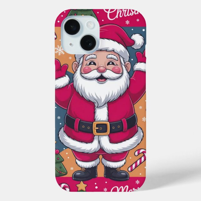 Christmas Holiday Santa Clause iPhone / iPad case (Back)