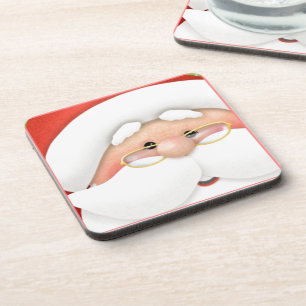 Christmas Holiday Santa Coasters