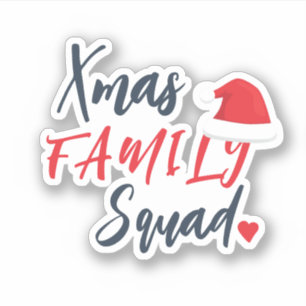 Christmas holiday Santa hat family squad script 