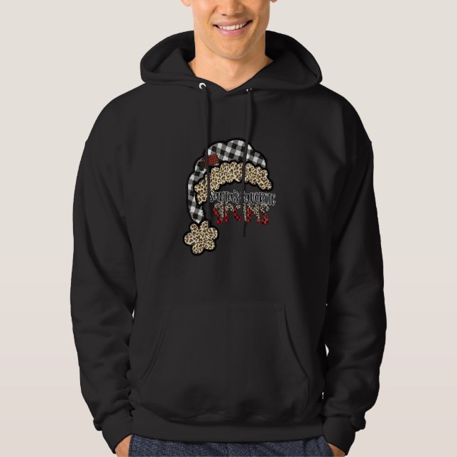 Christmas Holiday Santa's Favorite GRAMS Buffalo P Hoodie (Front)