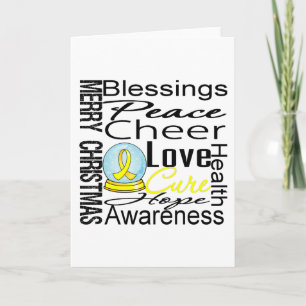 Christmas Holiday Sarcoma Collage Card