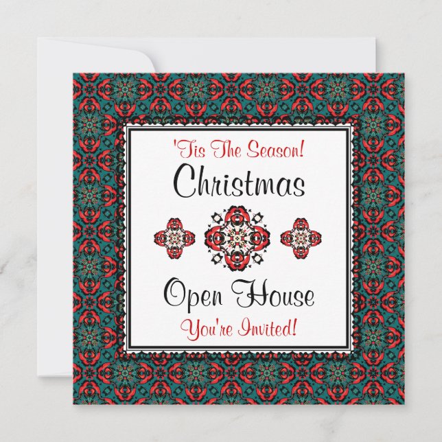 Christmas Holiday Season Open House Invitations (Front)
