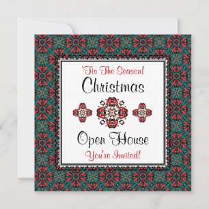 Christmas Holiday Season Open House Invitations