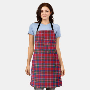 Christmas Holiday Season Scottish Red Plaid Apron
