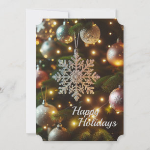 Christmas Holiday Silver Snowflake Ornaments 