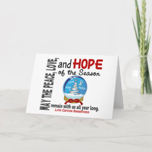 Christmas Holiday Snow Globe 1 Lung Cancer